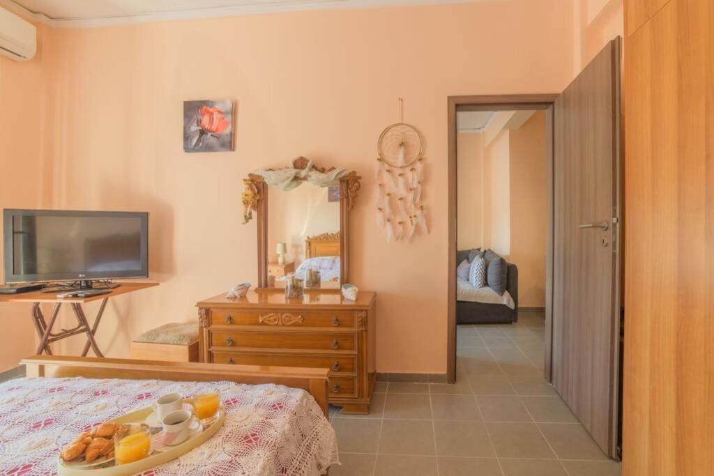 Bright Newly Renovated Apt Near Beach & Center+Ac Anemomylos Luaran gambar