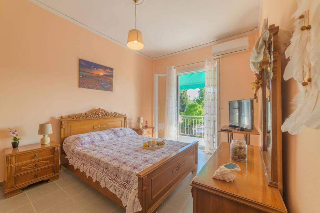 Bright Newly Renovated Apt Near Beach & Center+Ac Anemomylos Luaran gambar
